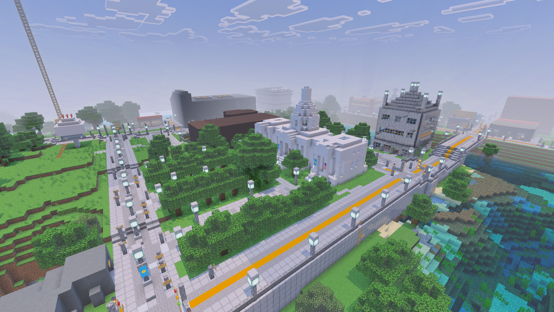 Northern Newport with the State Capital.
